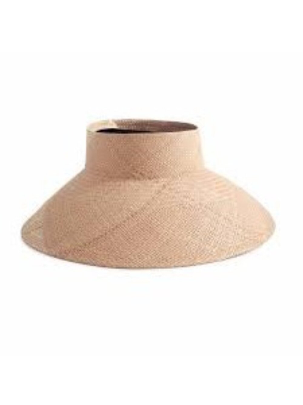NWT Freja New York Whirlwind Visor Handmade Straw Artisan Crafted Luxury $230 - Picture 2 of 10